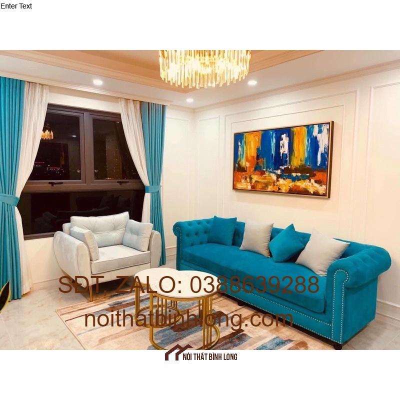 văng sofa sang trọng vải nhung TCĐ