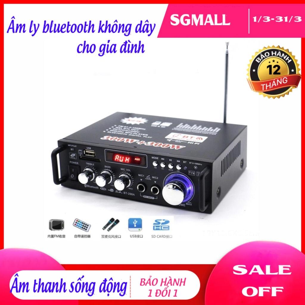 amply karaoke mini,amply mini bluetooth,âm ly kentiger,BT-298A,Chống hú,Bảo hành 12 tháng