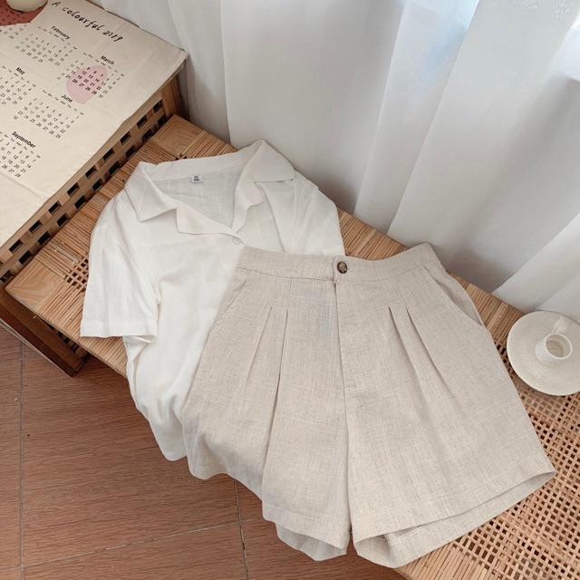 Linen shorts- quần linen