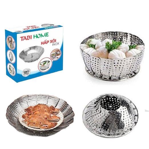 ,Khay / Xửng / Vỉ  HẤP INOX XÒE CÁNH  Đa Năng 3 Chân Hấp Bánh, Bánh Bao, Đồ Ăn - Dụng Cụ Nhà Bếp Vỉ hấp đa năng inox