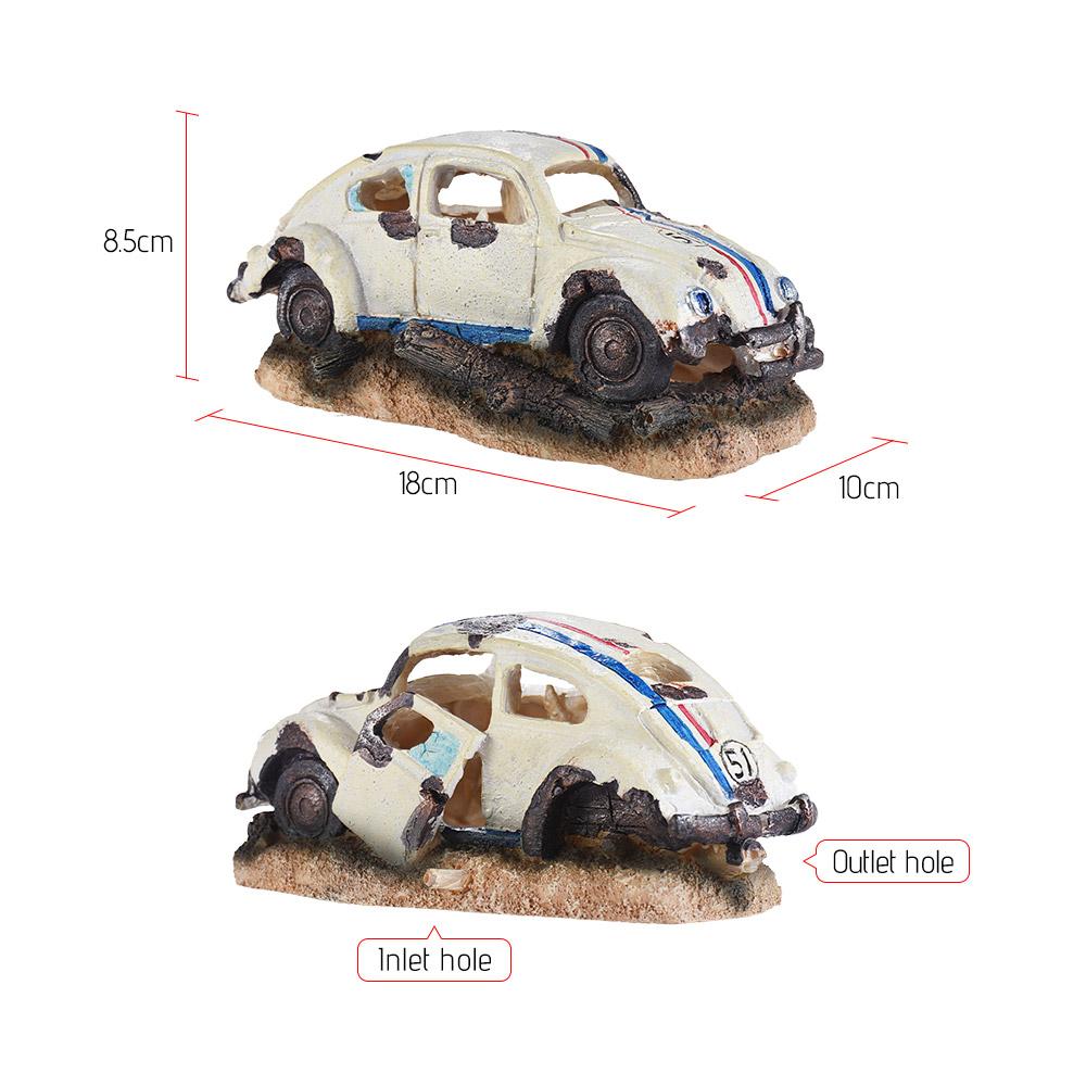 Đồ trang trí máy bơm bể cá thiết kế hình xe hơi Chất liệu Resin thân thiện với môi trường,Thiết kế hấp dẫn sáng tạo