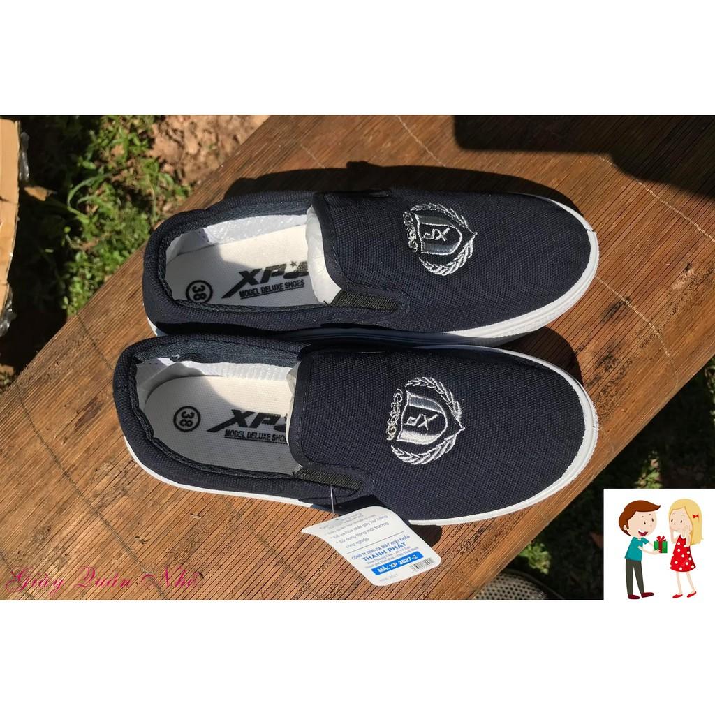 Giày vải Thành Phát XP3027, phom đẹp, giá đẹp, phù hơp cho lao động; size 38-43 (màu xanh)