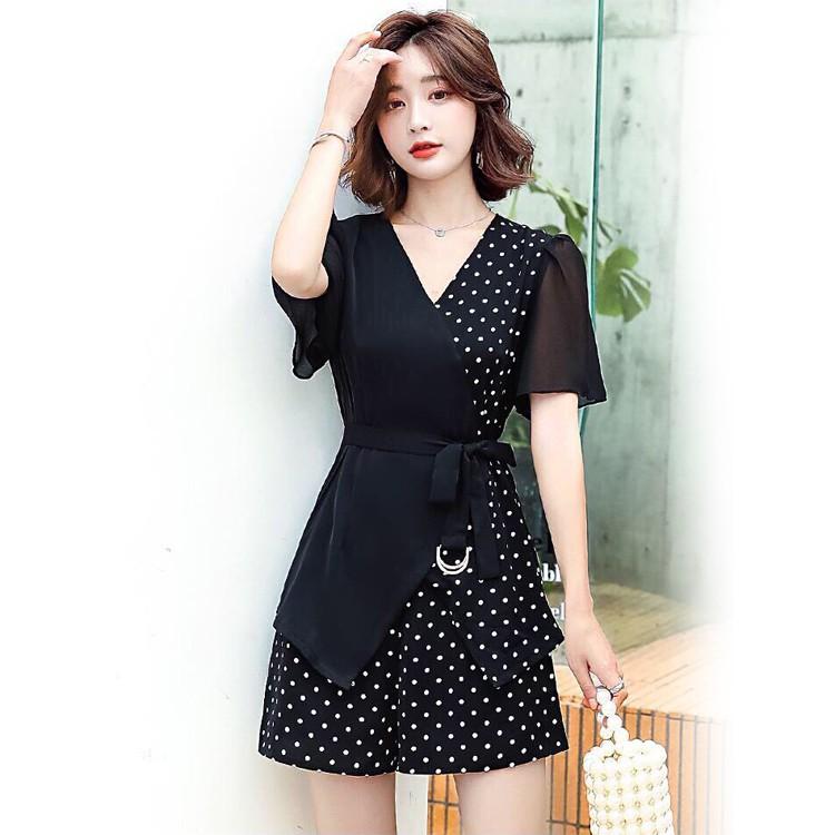 SET SHORT VOAN PHỐI BI THẮT EO DUYÊN DÁNG