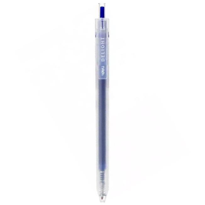 Bút Gel Delight 0.5 mm - Deli EG118-BL - Mực Xanh