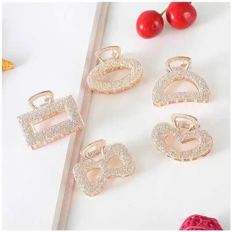Kẹp Tóc Càng Cua Style Hàn Quốc - Kèm 1 Kẹp Tóc Ngọc Trai
