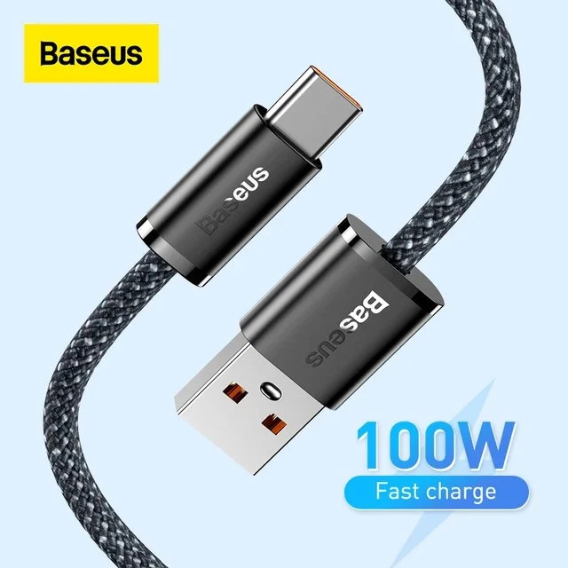 áp Sạc Nhanh, Vải Dù Siêu Bền Baseus Dynamic Series USB to Type-C 100W - HÀNG CHÍNH HÃNG