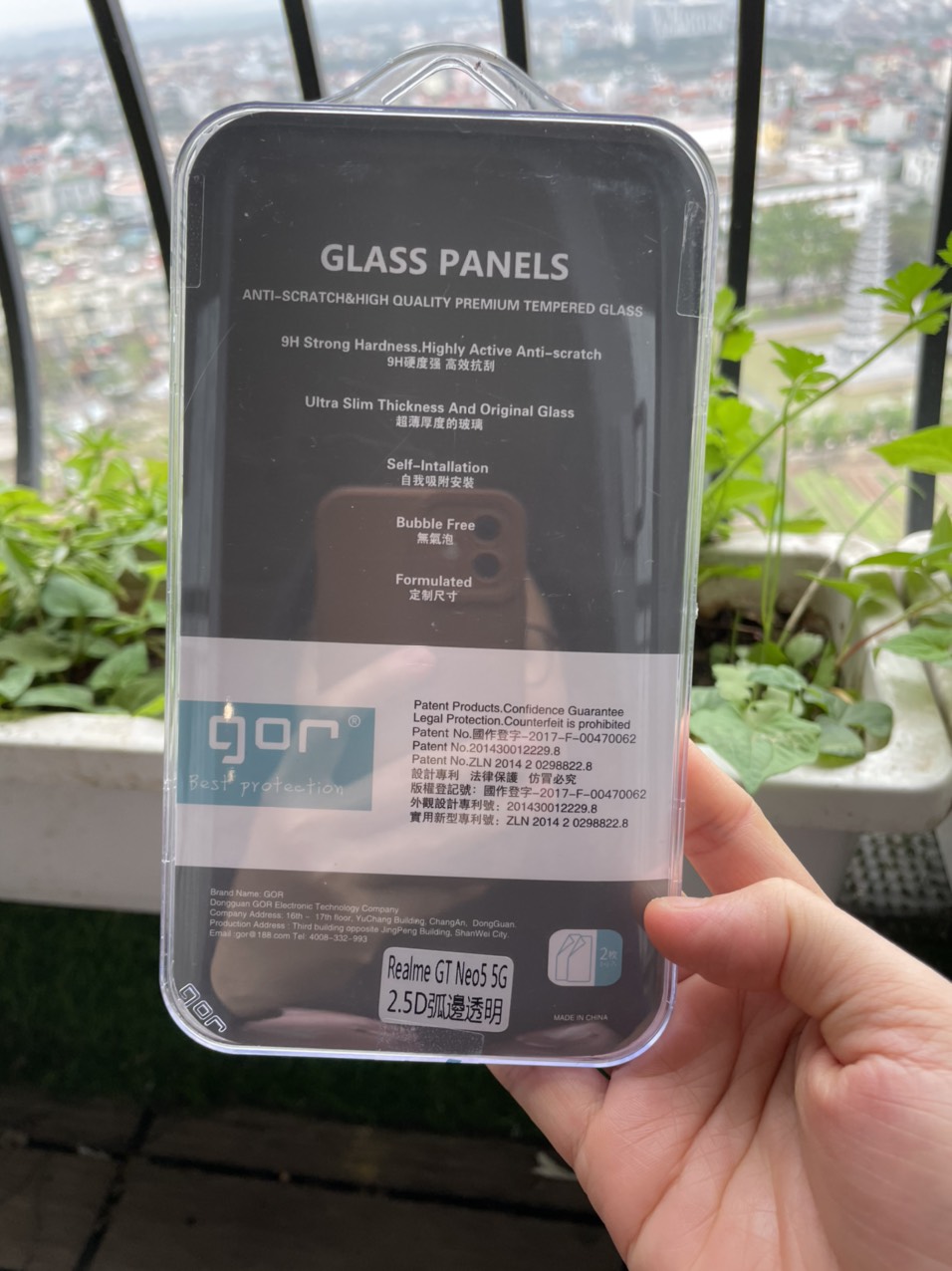 Bộ 2 kính cường lực Gor trong suốt cho Realme GT NEO 5