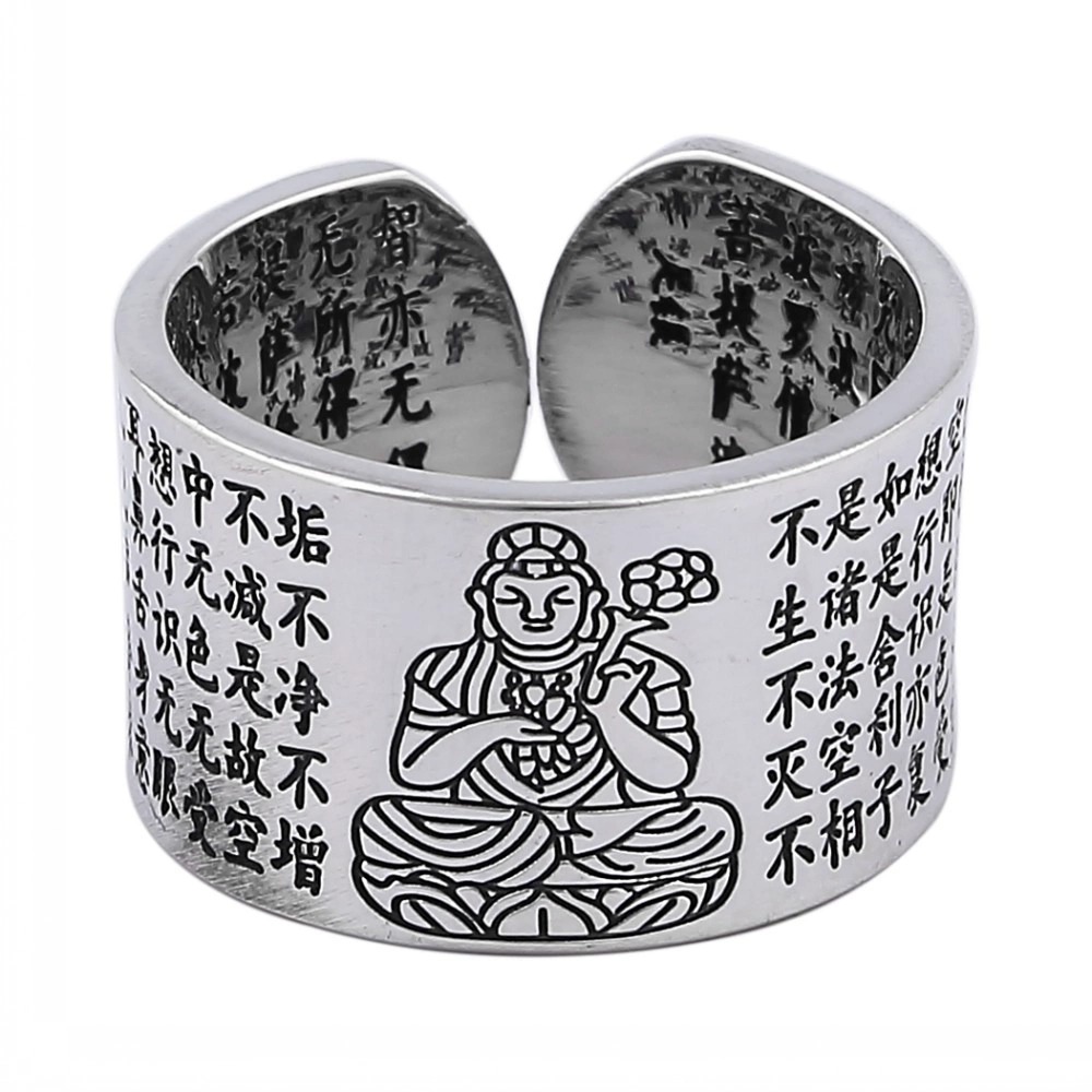 Nhẫn Nam Bạc Thái Phật Bản Mệnh Đại Thế Chí Bồ Tát Tuổi Ngọ BẠC HIỂU MINH NA543-N