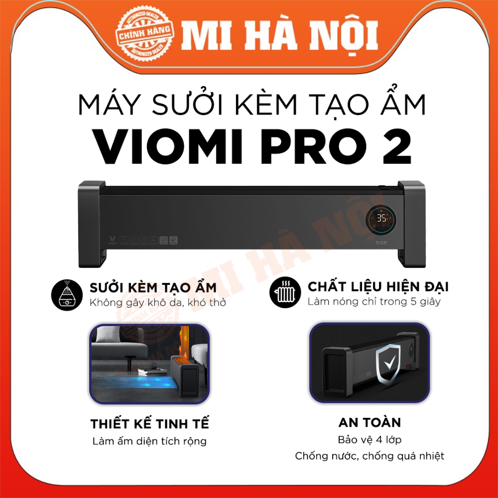 Máy Sưởi Xiaomi Viomi Pro2 VXTJ03 Kèm Tạo Ẩm, Kết Nối App - Hàng chính hãng