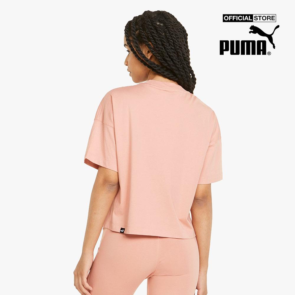 PUMA - Áo croptop nữ cổ tròn ngắn tay HER 847602