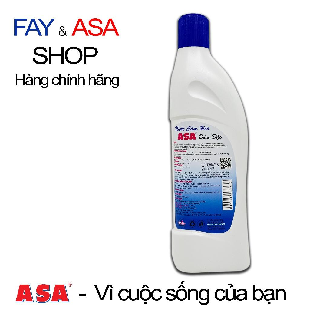 Nước cắm hoa ASA Đậm Đặc 400ml giúp hoa tươi lâu x2, không thối nước
