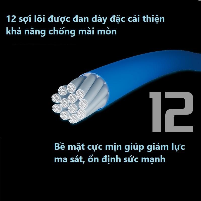 Dây Dù Câu Cá PE Pitbull X12 Siêu Căng, Độ Bền Cao DDC01 - Sanami Fishing