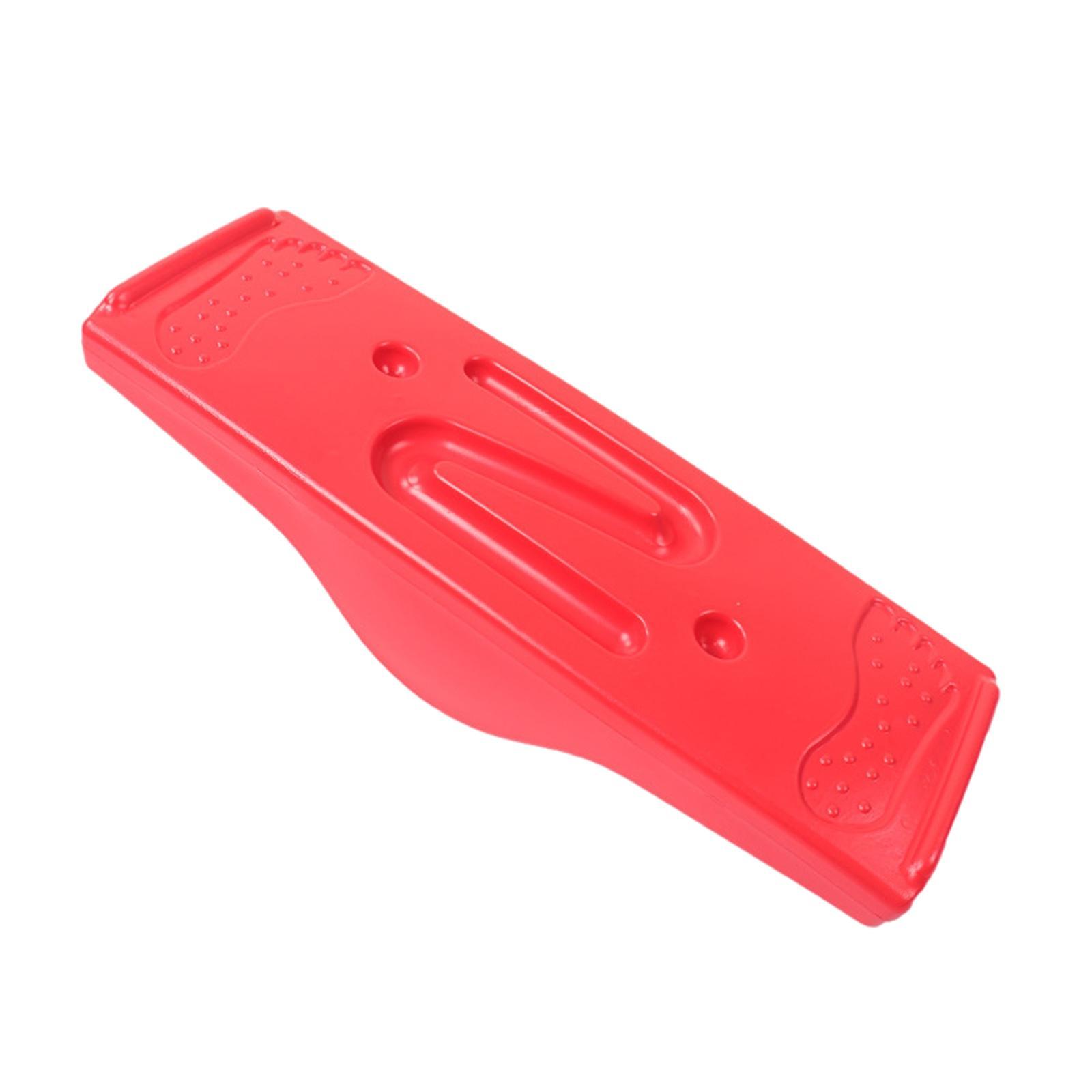 Kids Balance Board Sensory Training Coordination Exercise with 5 Balls Red