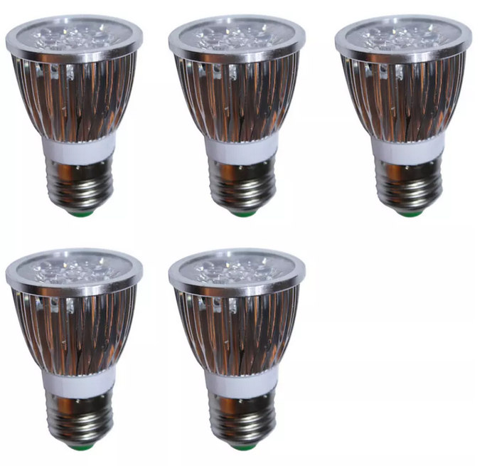 Bộ 5 cái đèn LED chiếu điểm thân nhôm Gnesco 5W E27 (Trắng)