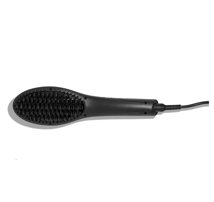 Lược Điện Tạo Kiểu Tóc PYT Thermal Styling Brush - Màu Đen - Có Thể Duỗi Và Làm Phồng Chân Tóc Với Công Nghệ Ion Âm Và Nhiệt Hồng Ngoại Xa