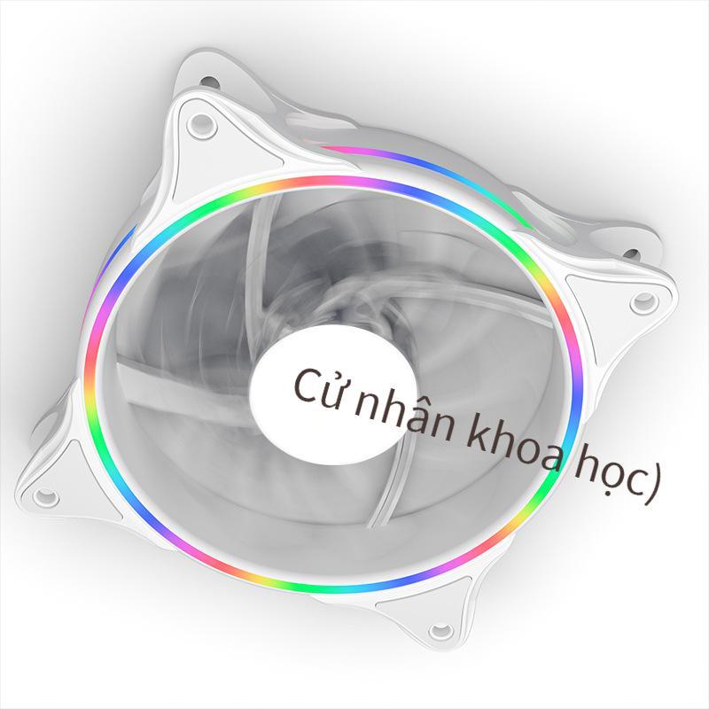 Ưu đãi đặc biệt cho Quạt máy tính để bàn Patriot Rainbow V1 ô nhiễm ánh sáng 12cm tắt tiếng quạt làm mát chống địa chấn