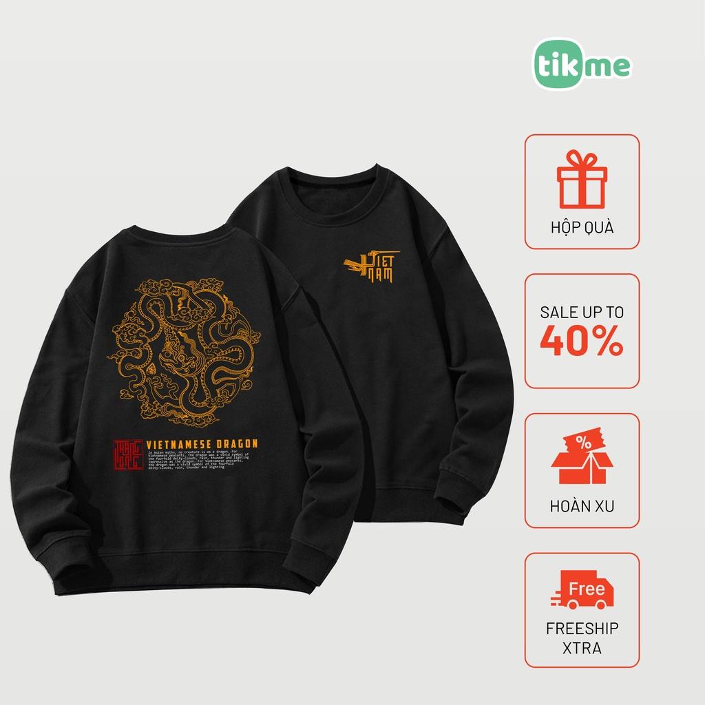 Áo nỉ sweater nam nữ thăng long Việt Nam Dragon áo hai mặt size XS-2XL