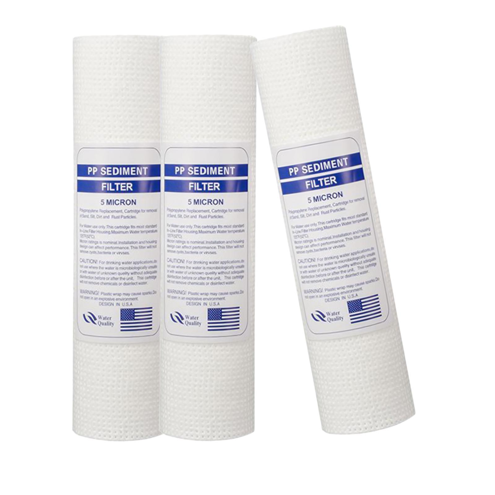 2X 10"x2.5" 120g PP Sediment Water Filter House Cartridge Reverse Osmosis 5
