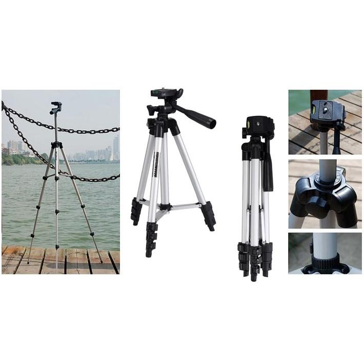 TRIPOD ĐIỆN THOẠI, MÁY ẢNH 105CM KÈM REMOTE BLUETOOTH CHỤP ẢNH TỪ XA MS100