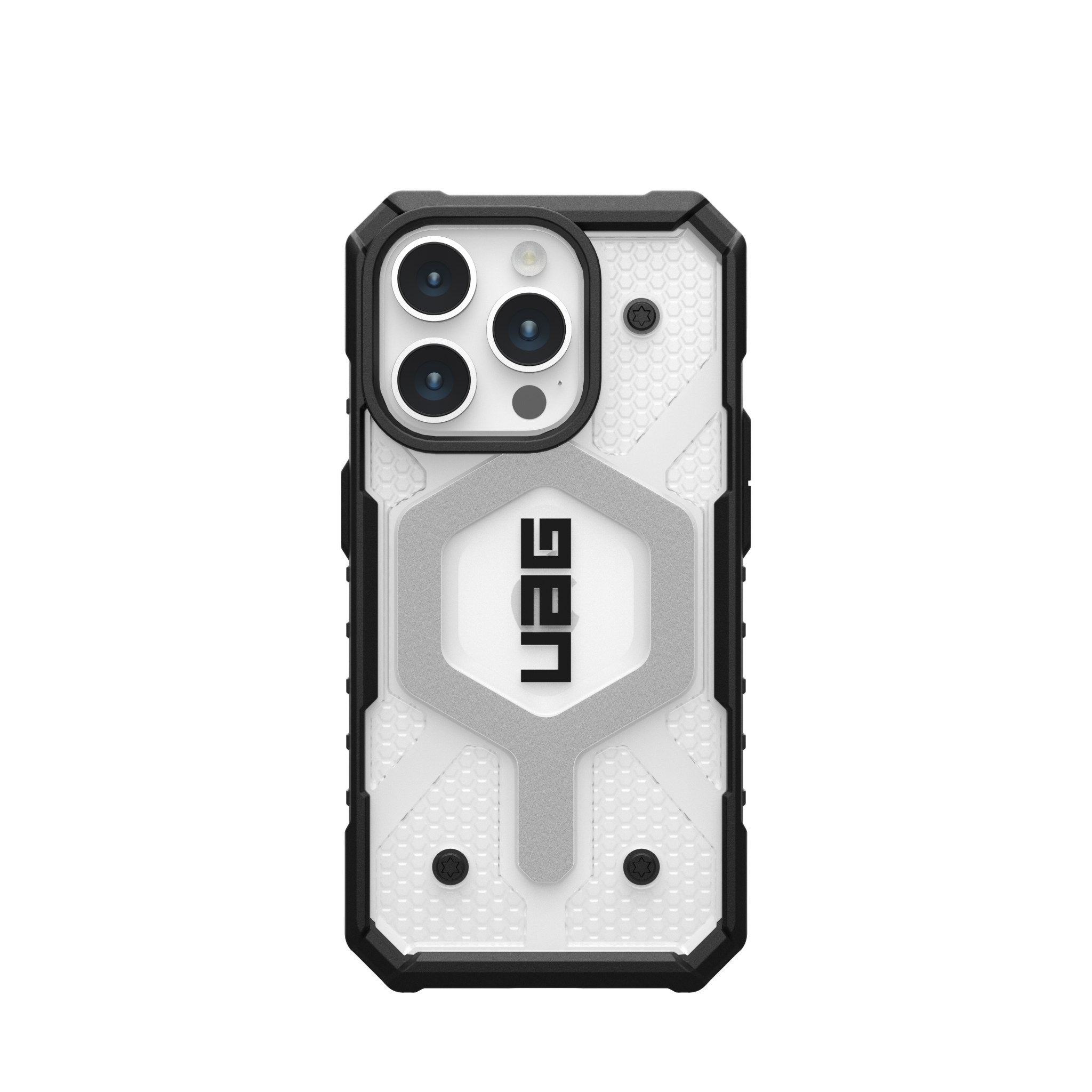 Ốp Lưng Chống Sốc UAG Pathfinder Clear Hỗ Trợ Sạc Magsafe Cho iPhone 15 Pro Hàng chính hãng