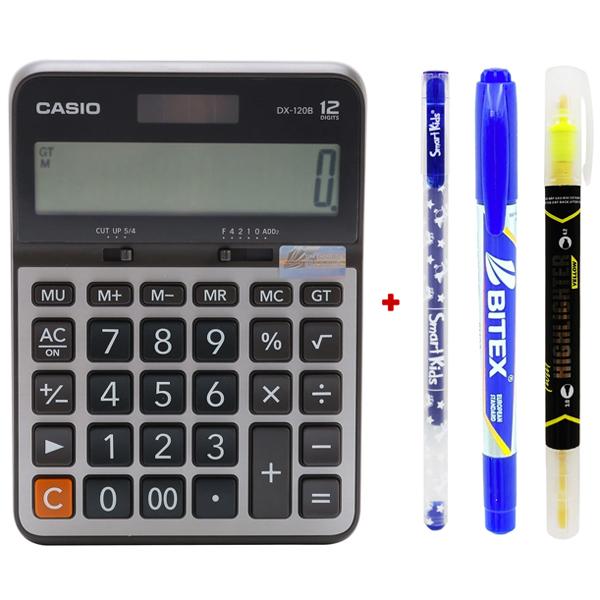 Máy Tính Văn Phòng Casio DX - 120B - W-DC - Kèm Quà Chất 04