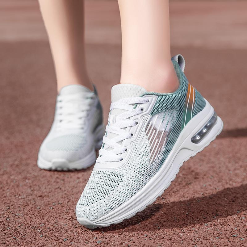 Giày chạy nhẹ nữ phụ nữ giày thể thao ngoài trời Color: White Pink Shoe Size: 41