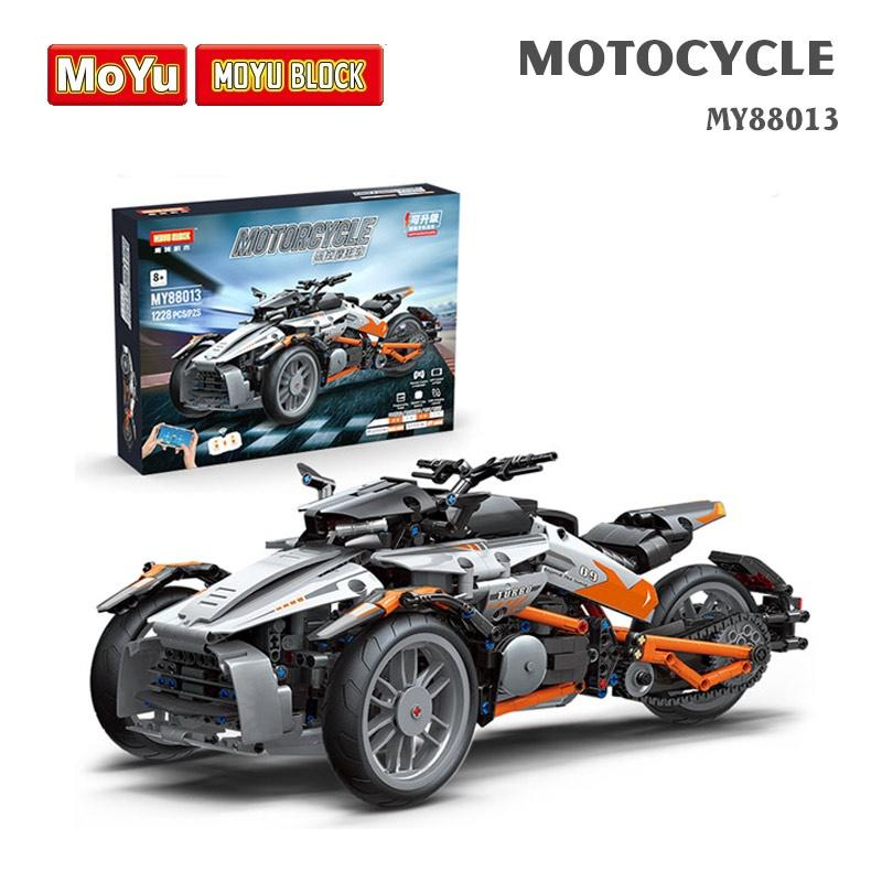 Đồ chơi lắp ráp, xếp hình xe mô tô Motorcycle – MOYU BLOCK MY88013 bản tĩnh