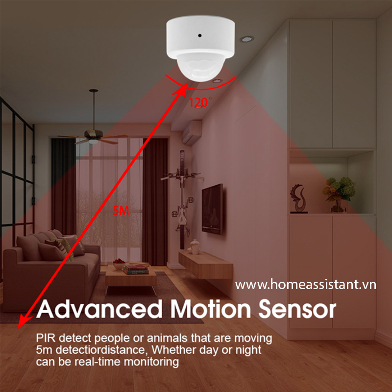 Cảm Biến Chuyển Động Hồng Ngoại Zigbee Tuya ZER02