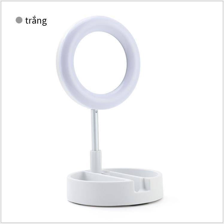 Phong cách mới nhất mới lưới màu đỏ G3 máy tính để bàn trực tiếp lấp đầy ánh sáng điện thoại di động gấp lấp đầy ánh sáng đèn trang điểm làm đẹp 6 inch