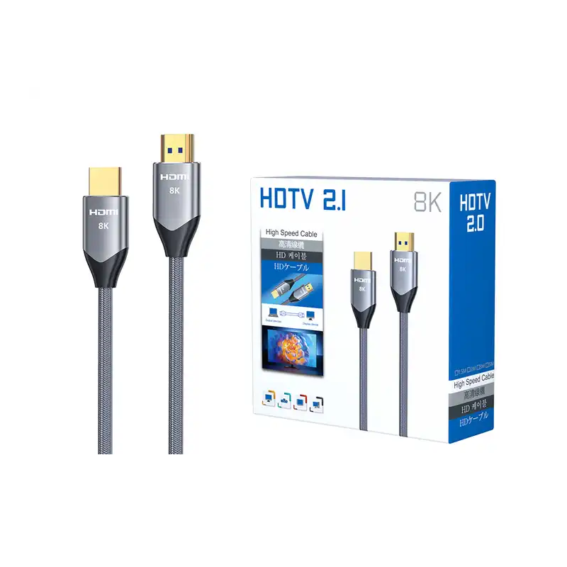 Dây HDMI 2.1 8K dài 1.5m 2M 3M 5M siêu tốc độ cao 8K/60Hz 4K/120Hz Veggieg Hàng Chính Hãng VH402