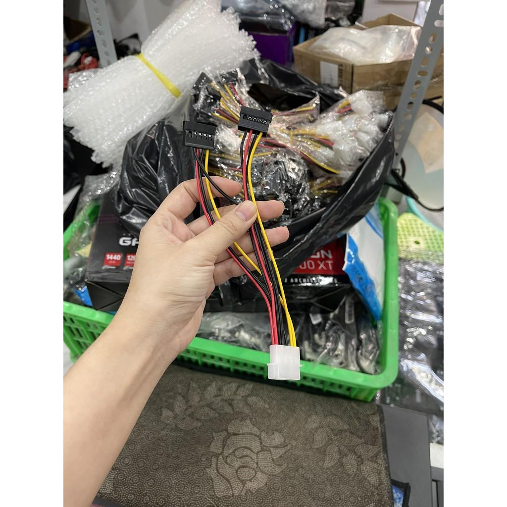 Cáp chuyển nguồn 1 ATA / Molex Ra 2 SATA / 1 ata / molex to 2 sata