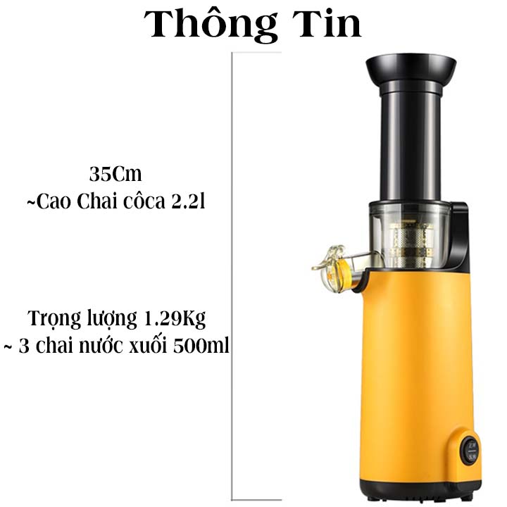 Máy ép chậm trái cây mini Xilanpu nội địa xoay tốc độ thấp giữ lại chất dinh dưỡng hoàn hảo của hoa quả