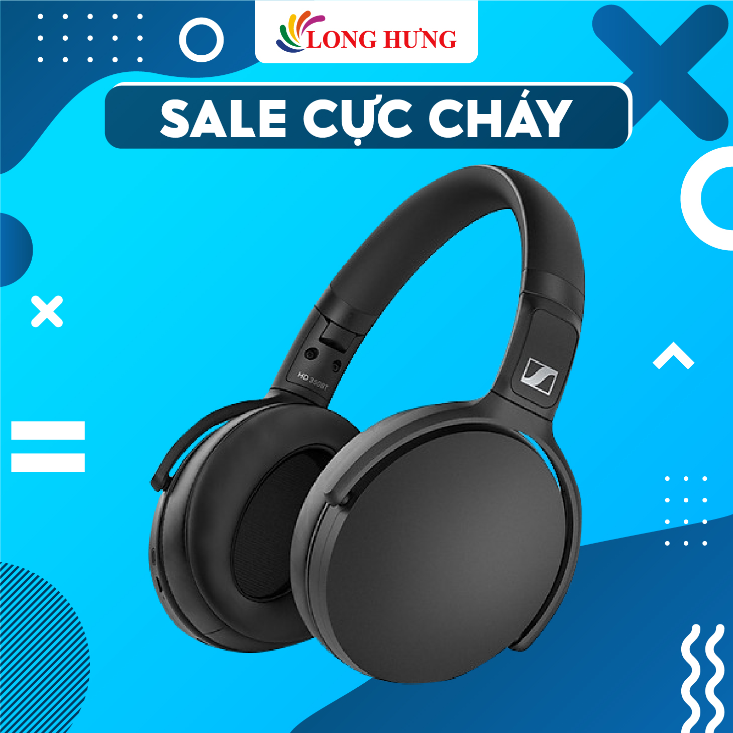 Tai nghe chụp tai Bluetooth Sennheiser HD 350BT SEBT3 - Hàng chính hãng