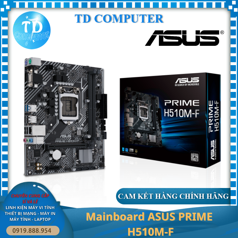 Mainboard ASUS PRIME H510M-F (Socket 1200, VGA DDR4) - Hàng chính hãng FPT phân phối