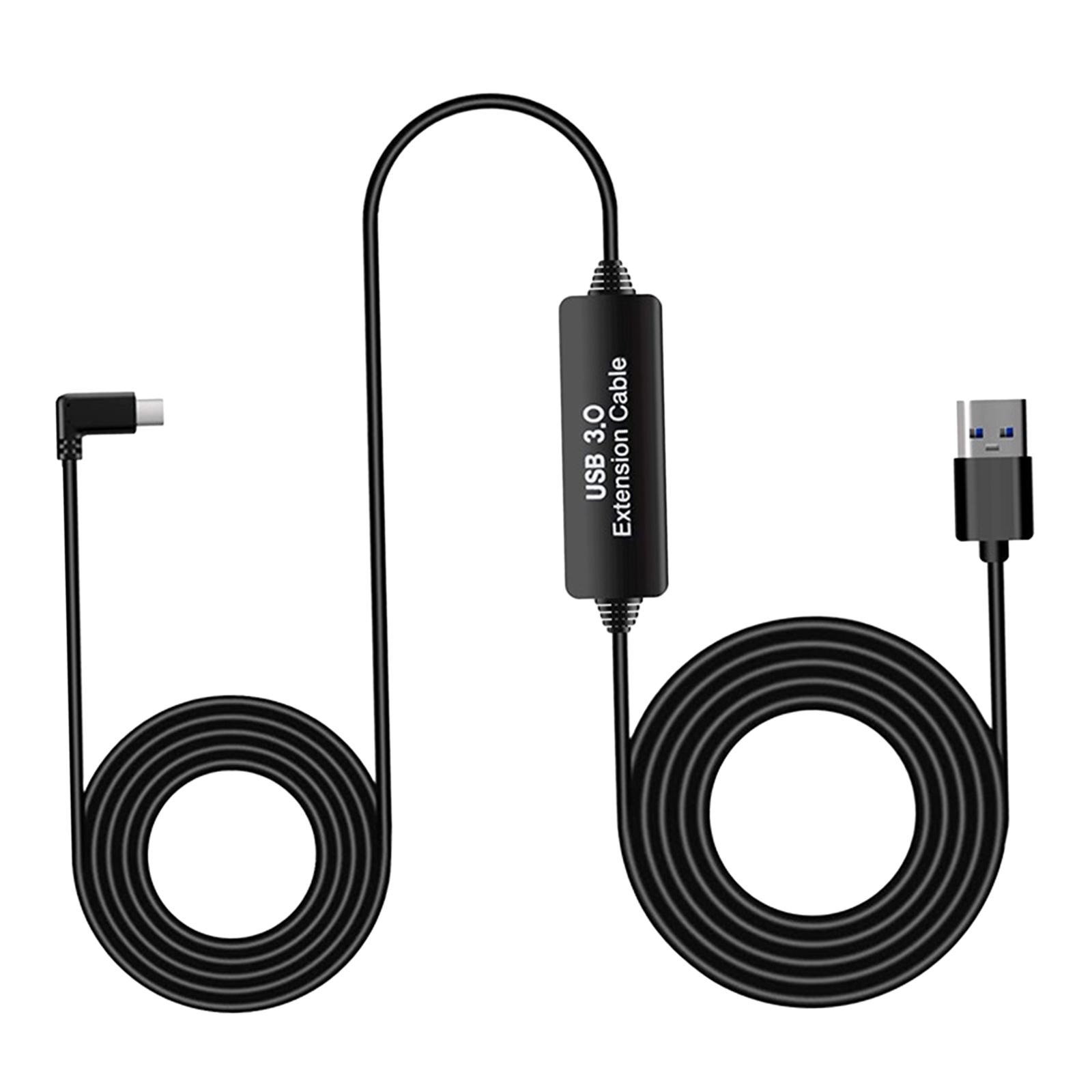 16ft Type-C to USB 3.0 Link Cable Cord with Relay Amplifier for Oculus Quest - Connects your Quest headset to a gaming PC