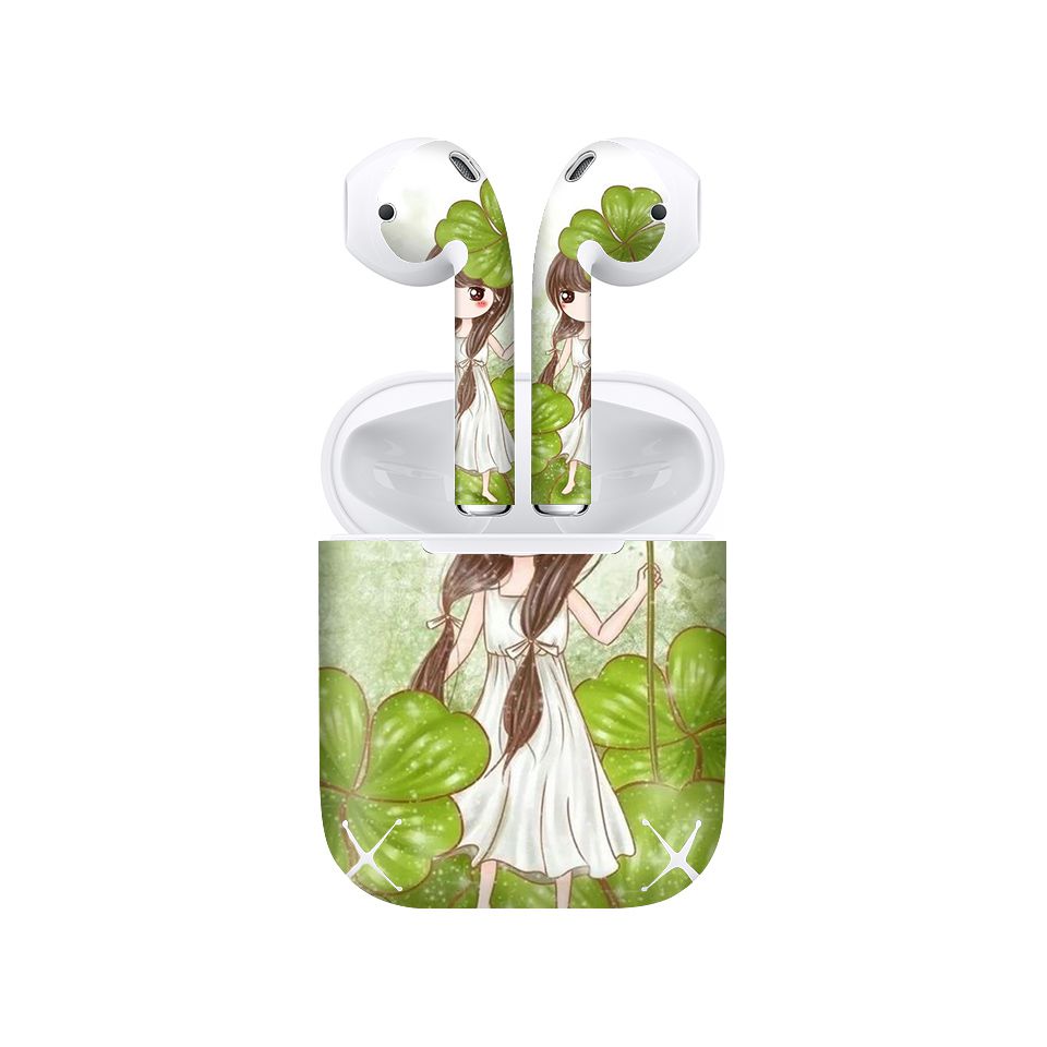 Miếng dán skin chống bẩn cho tai nghe AirPods in hình Chibi đẹp - Chib024 (bản không dây 1 và 2