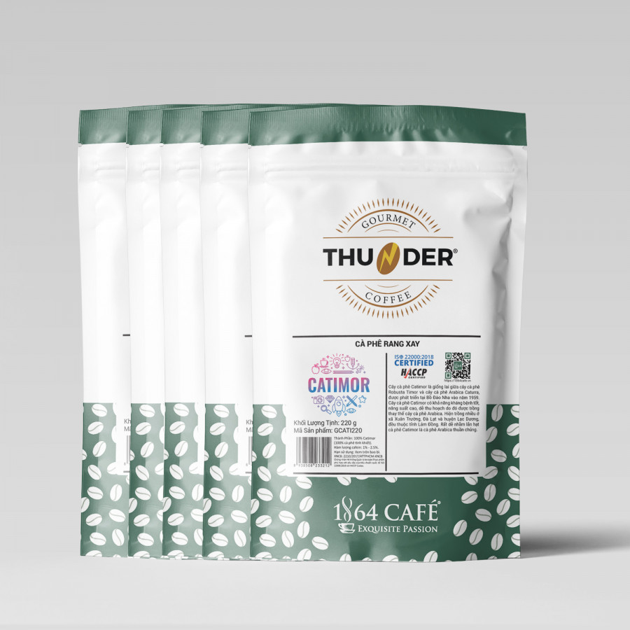 Cà Phê Catimor Rang Xay Tinh Khiết 100% - 1864 CAFÉ (1.1kg)