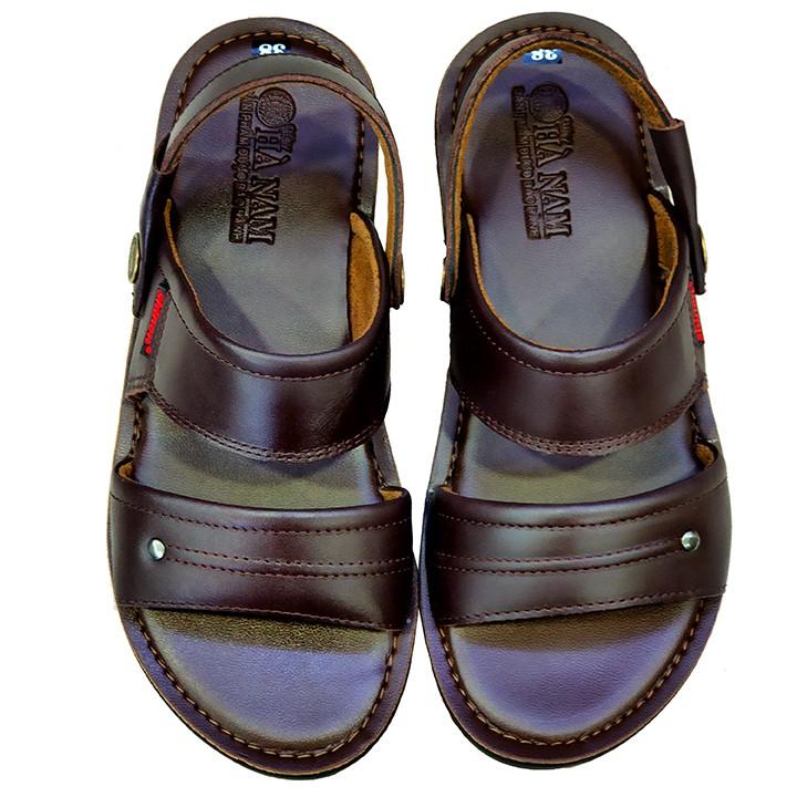 Giày Sandal Nam HÀ NAM Da Bò Thật Cao Cấp DNA2069c
