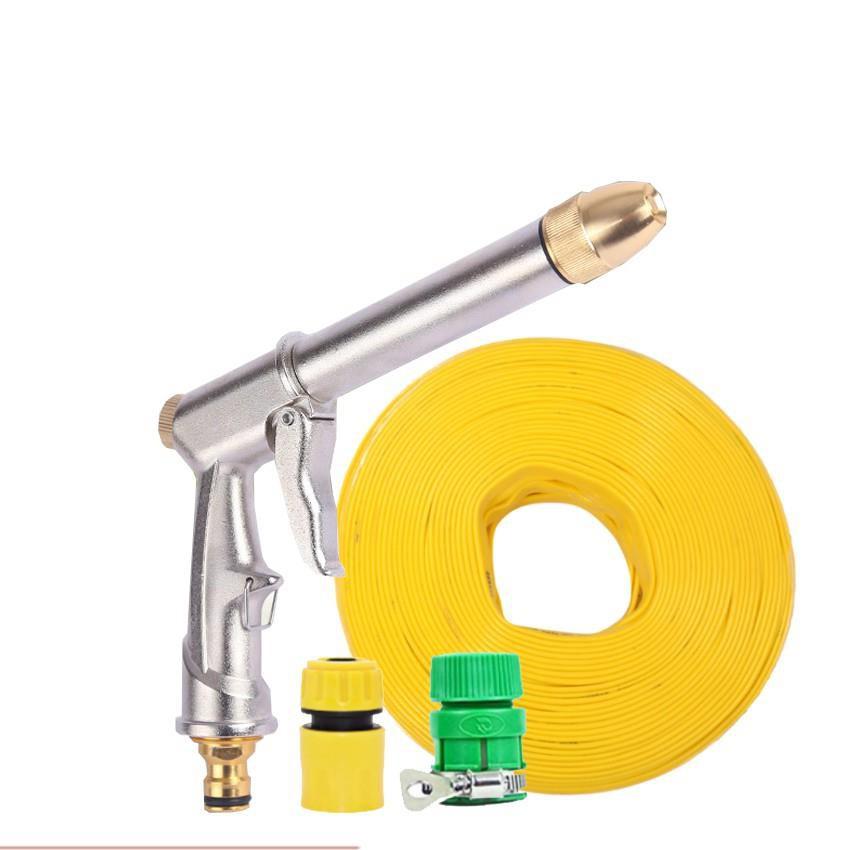 Vòi nước vòi phun nước rửa xe tưới cây tăng áp thông minh + bộ dây bơm nước cao cấp TLG 206810 đầu đồng,nối vàng