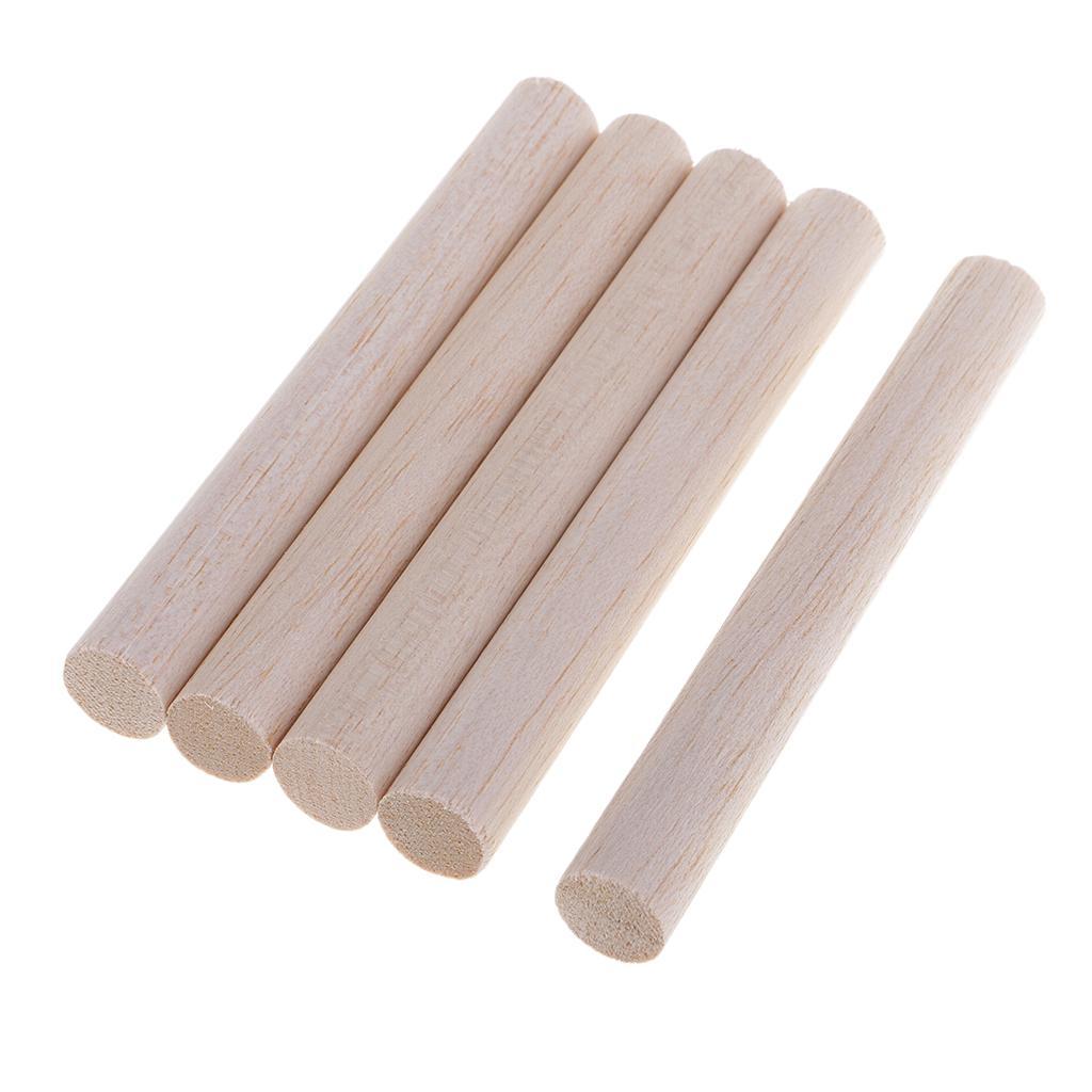 2x 5/10x Balsa Wood Dowel Rod Stick DIY Craft Model Wood Building Constructions