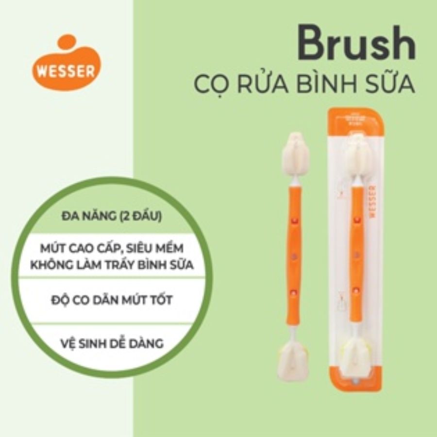 Dụng Cụ Vệ Sinh Bình Sữa Đa Năng Wesser