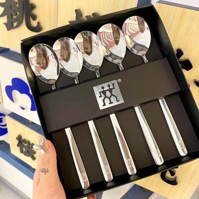 SET 5 THÌA INOX XUẤT ĐỨC