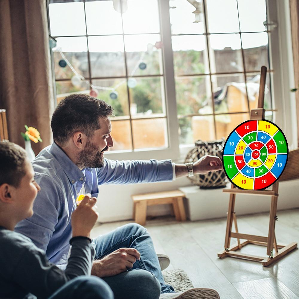 Bảng Phi Tiêu Có Số Đường Kính 37Cm / 14,6In Với 8 Quả Bóng Dính