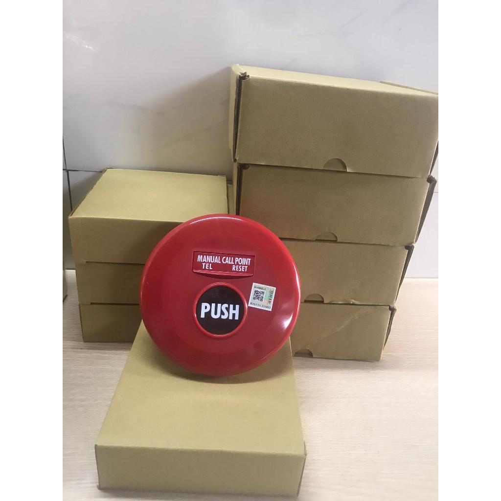 Nút ấn khẩn tròn chìm Horing AH_9717, ấn báo cháy