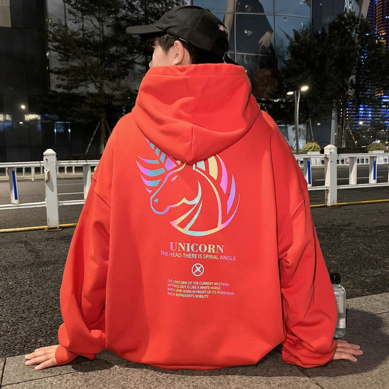 Áo hoodie nam nữ có mủ oversize hàn quốc Chất Lượng, Áo hoodie Nỉ Ulzzang Style, Áo Hoodie phản quang 7 màu UNICORN form dưới 70kg decan in xịn, áo hoodie unisex ulzzang quảng châu