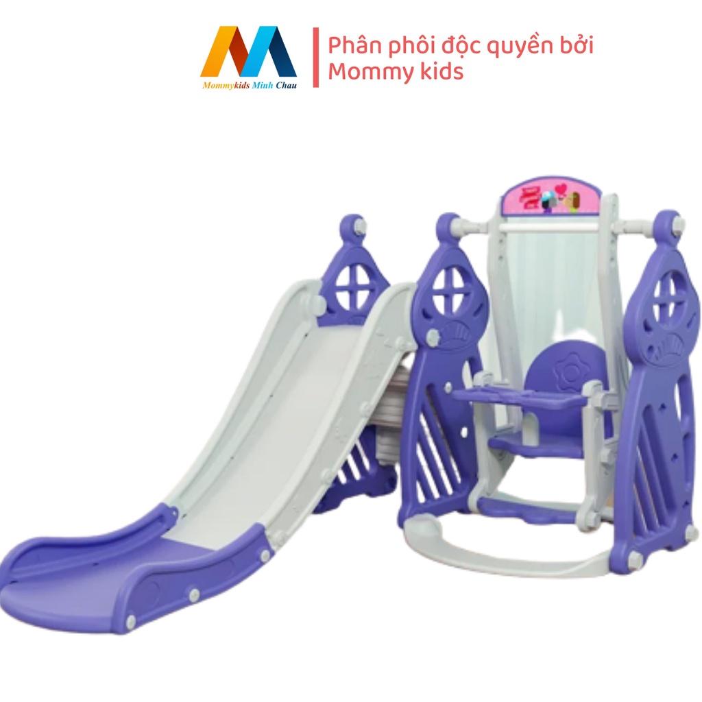 Cầu Trượt Xích Đu MOMMYKIDS MINH CHÂU MẪU VƯƠNG MIỆNG Cho Bé TỪ 1-7 TUỔI Loại 1