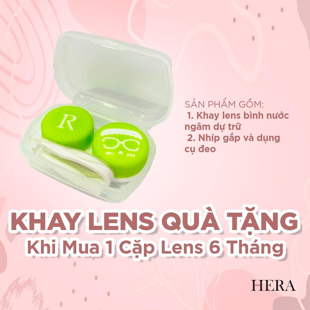 Khay Lens Hera Không Gương Kèm Dụng Cụ Đeo Kính Áp Tròng Và Nhíp Gắp (Màu ngẫu nhiên)