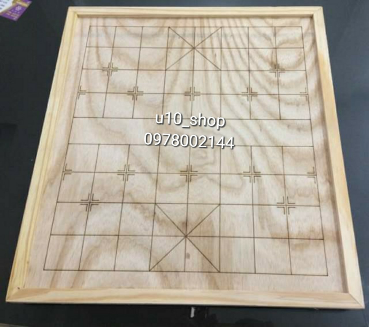 Bàn Cờ Tướng Gỗ Vân không gấp