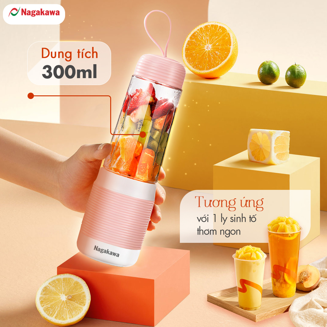 Máy xay sinh tố cầm tay Nagakawa NAG0826 (300ml – 35W) - Hàng chính hãng