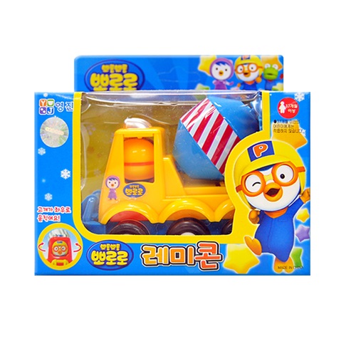 Combo 2 Xe Múc và Xe Bồn Pororo PRM23107784 Nhập Khẩu Trực Tiếp Từ Hàn Quốc